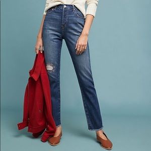 NWT Ella Moss The High Waist Straight Jeans Anthro